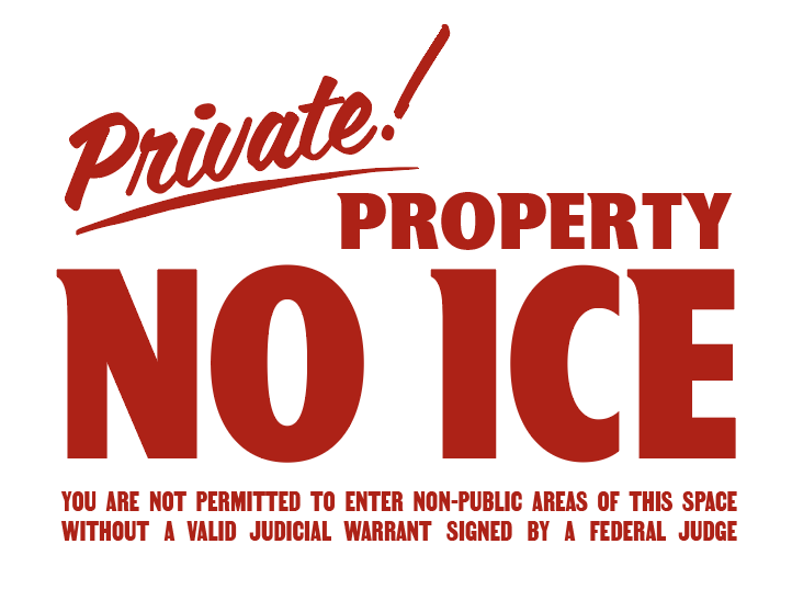 Beth Mathews Design — No ICE Sign thumbnail
