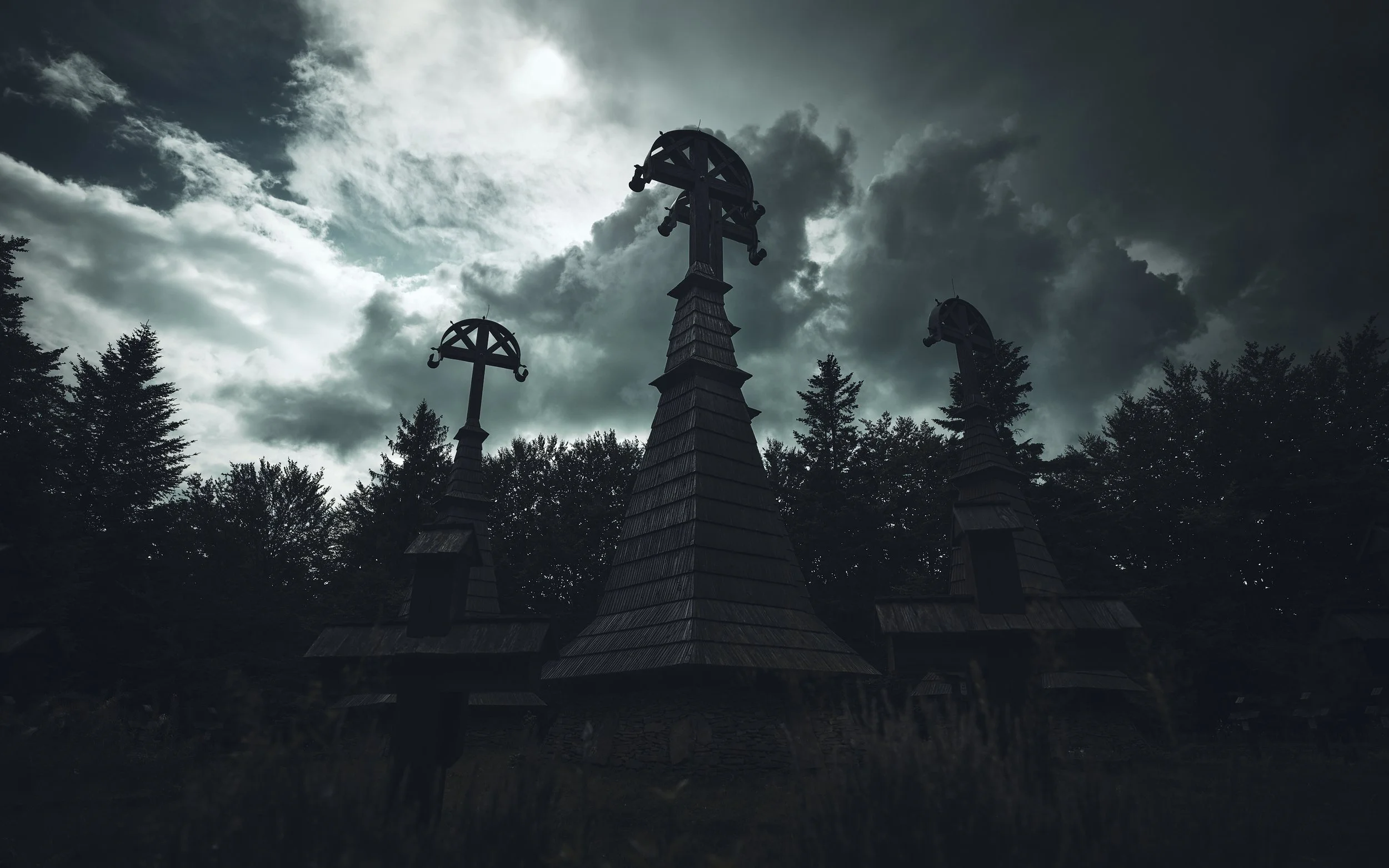   [ War cemetery no. 51 – “Rotunda”, near Regietow village, Low Beskids, Poland ]  