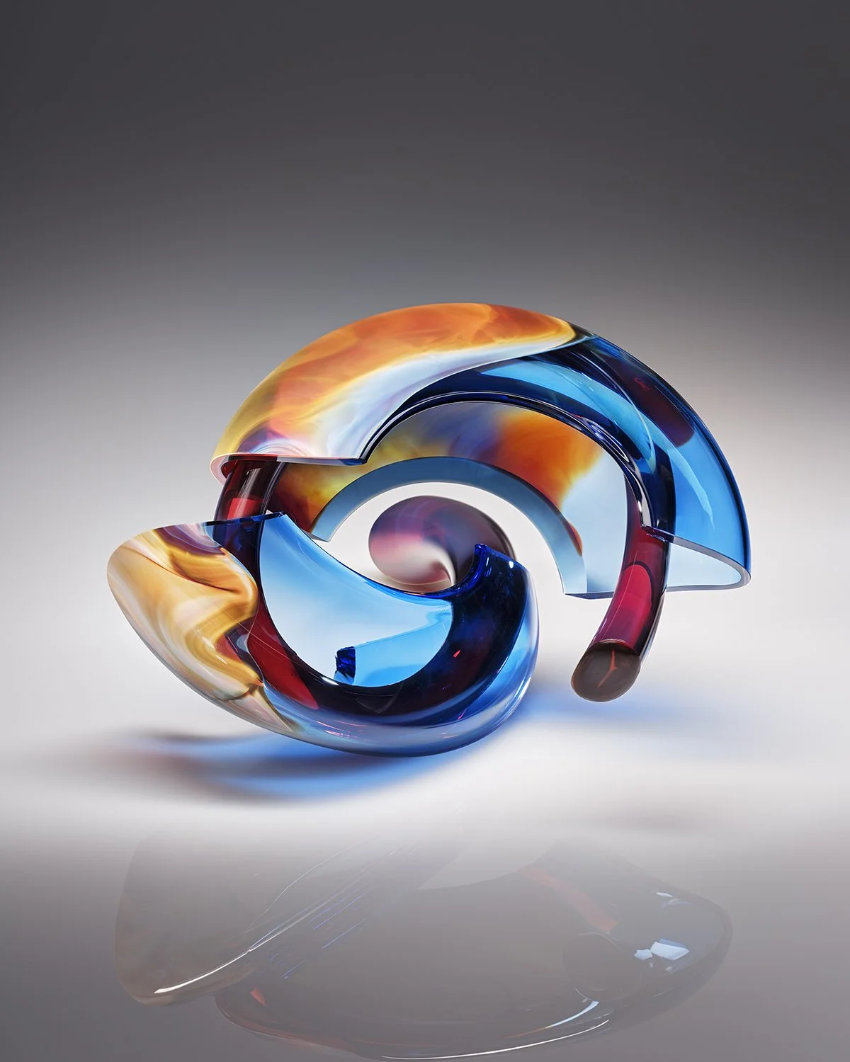 Fractured Time In Blue