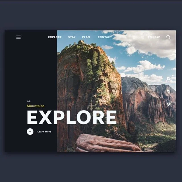 Explore more #UI fun
#picasso_pequena . . .

#explore #homepage #uxuidesign #mountains #landingpage #travel #discovery #design #daily #sketch #uidesign #graphicdesigner #webdesigner #application #innovation #motivation #technology #webapplication #de