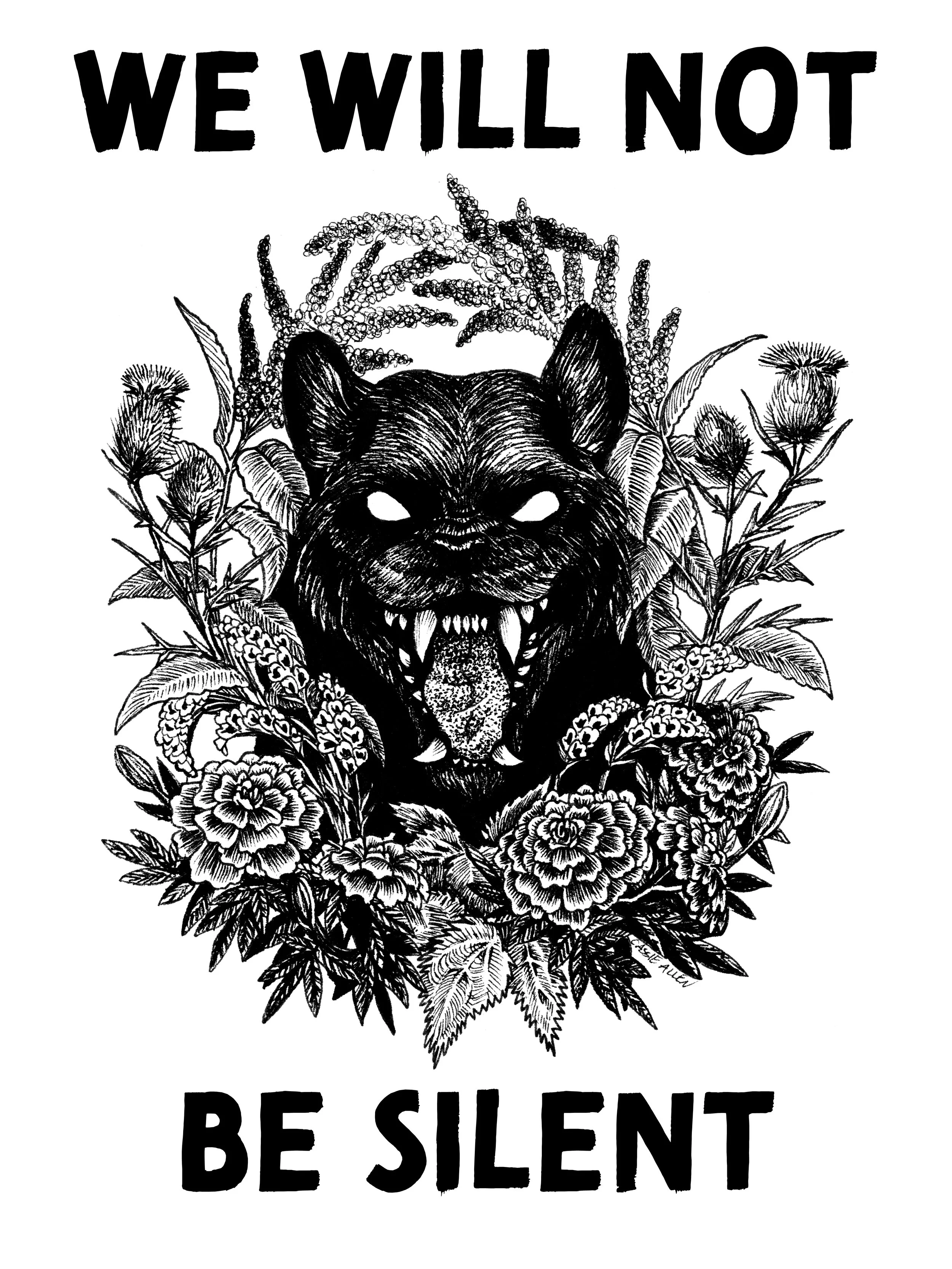 BLM Free Poster Design - Botanical Panther - 18 x 24