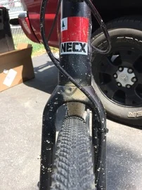 #NECX! The Trigger is a simple diamond pattern file tread. The knobs get taller towards the shoulder of the tire.