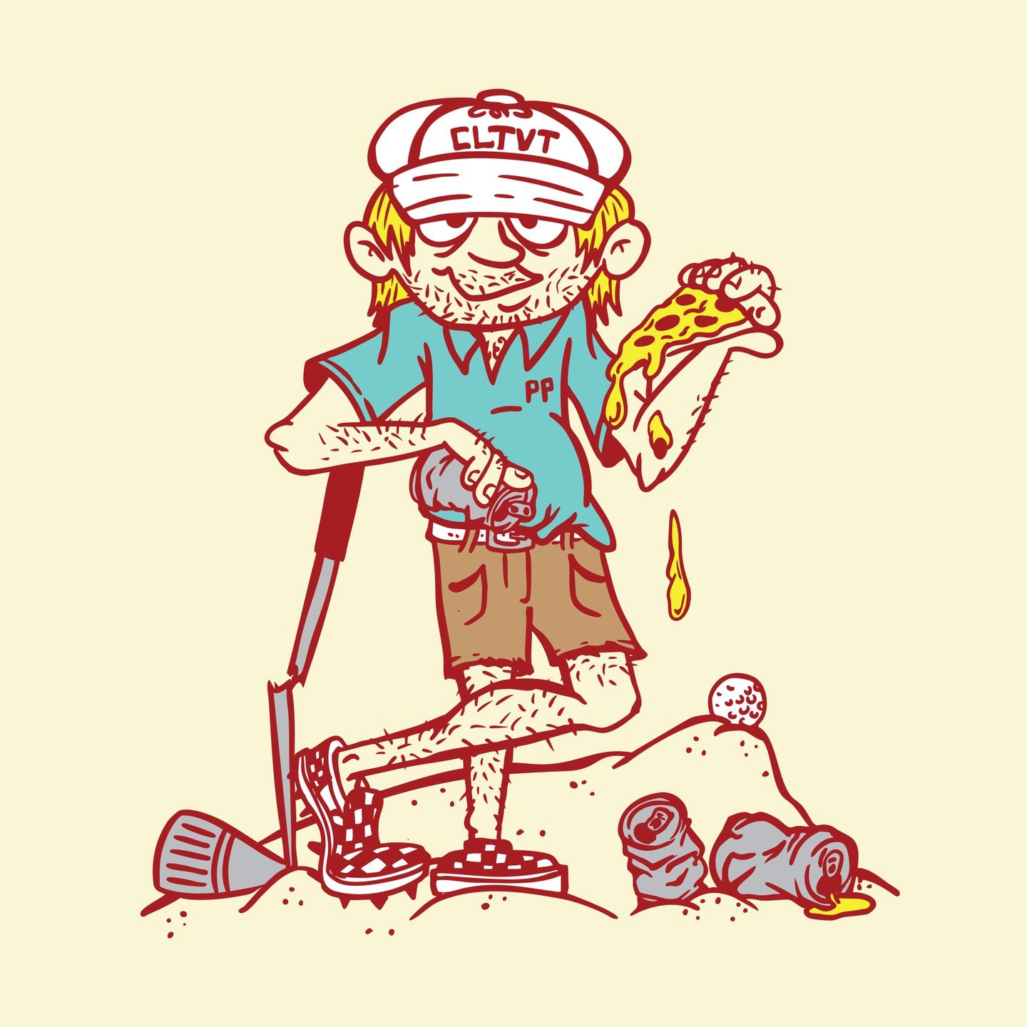 This one makes me laugh 😂. Merch illustration for for the Pizza Port Golf Tourney.

CLTVT x PP

#graphicdesign #typography #typedesign #font #lettering #typedesign #logo #logotype #illustration #playfuldesign #craftbeer #logodesign #branding #illust