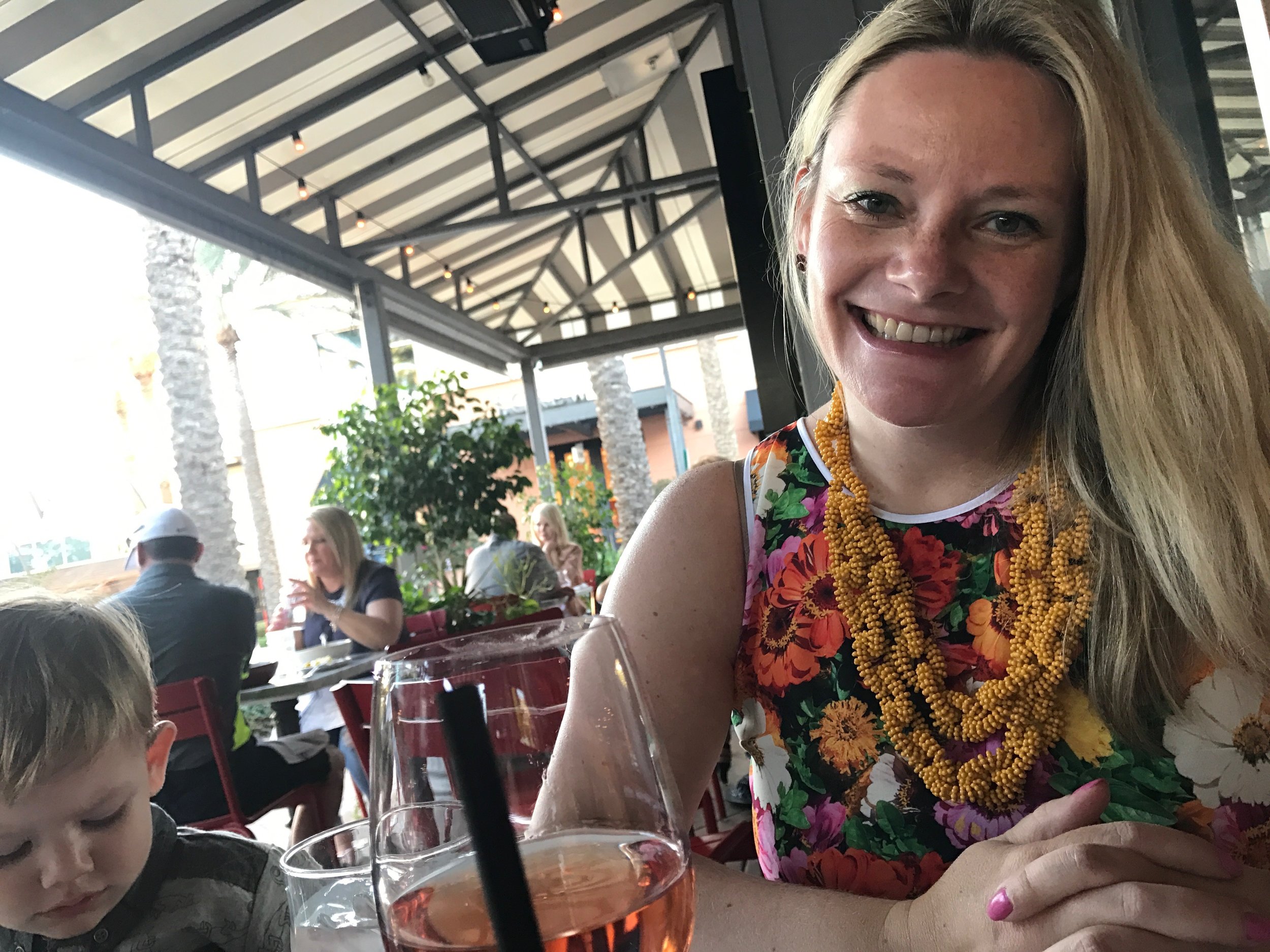North Italia had a beautiful patio, perfect for sipping a cool glass of something.