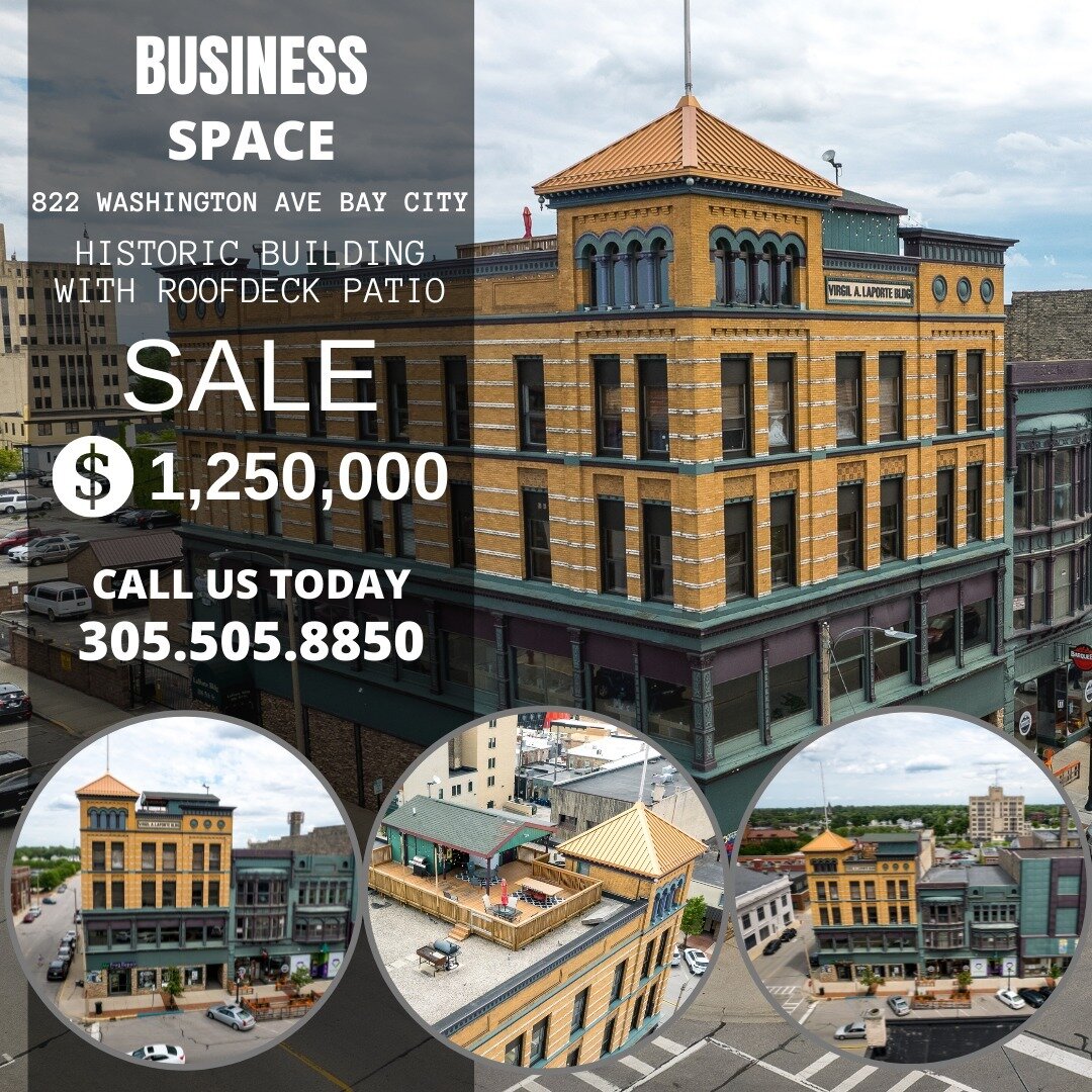 Iconic Investment. A historic mixed-use building in the heart of downtown Bay City offers an income-producing property. The 4-story building has retail, offices, and apartments with a prime location built in the 1890s.
#historic #baycity #michigan #i