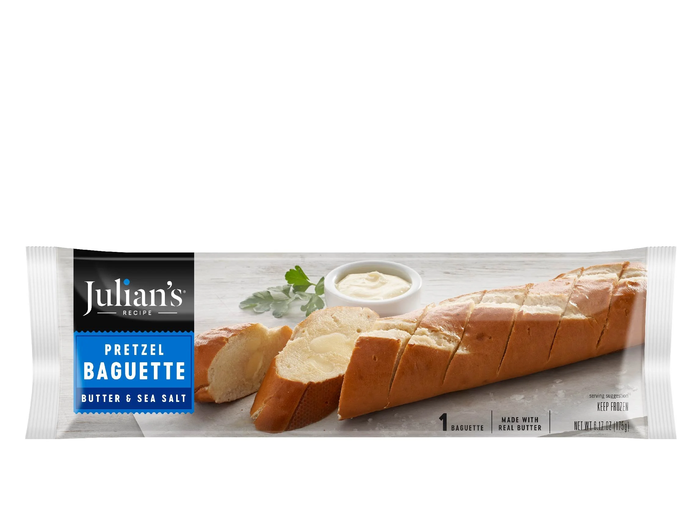 Butter & Sea Salt Pretzel Baguette Single — Julian's Recipe