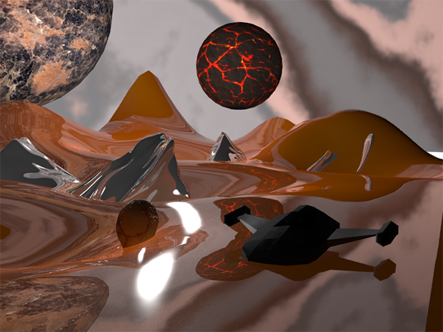 SPACESHIP WITH BG