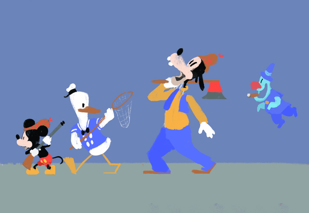 Disney Gif of 1937 "Lonesome Ghosts" short