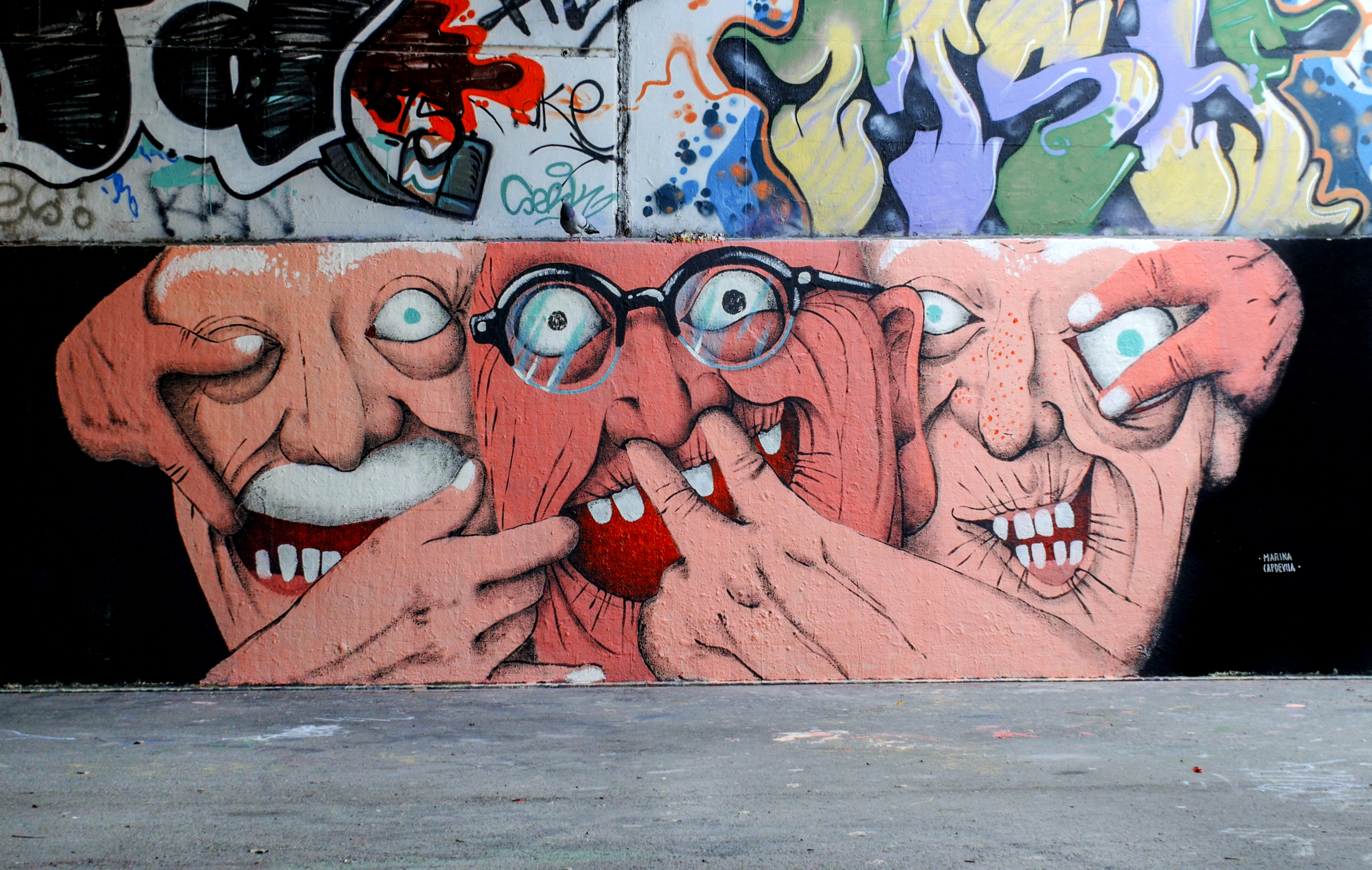 Mural painted in Barcelona, Spain. 2016