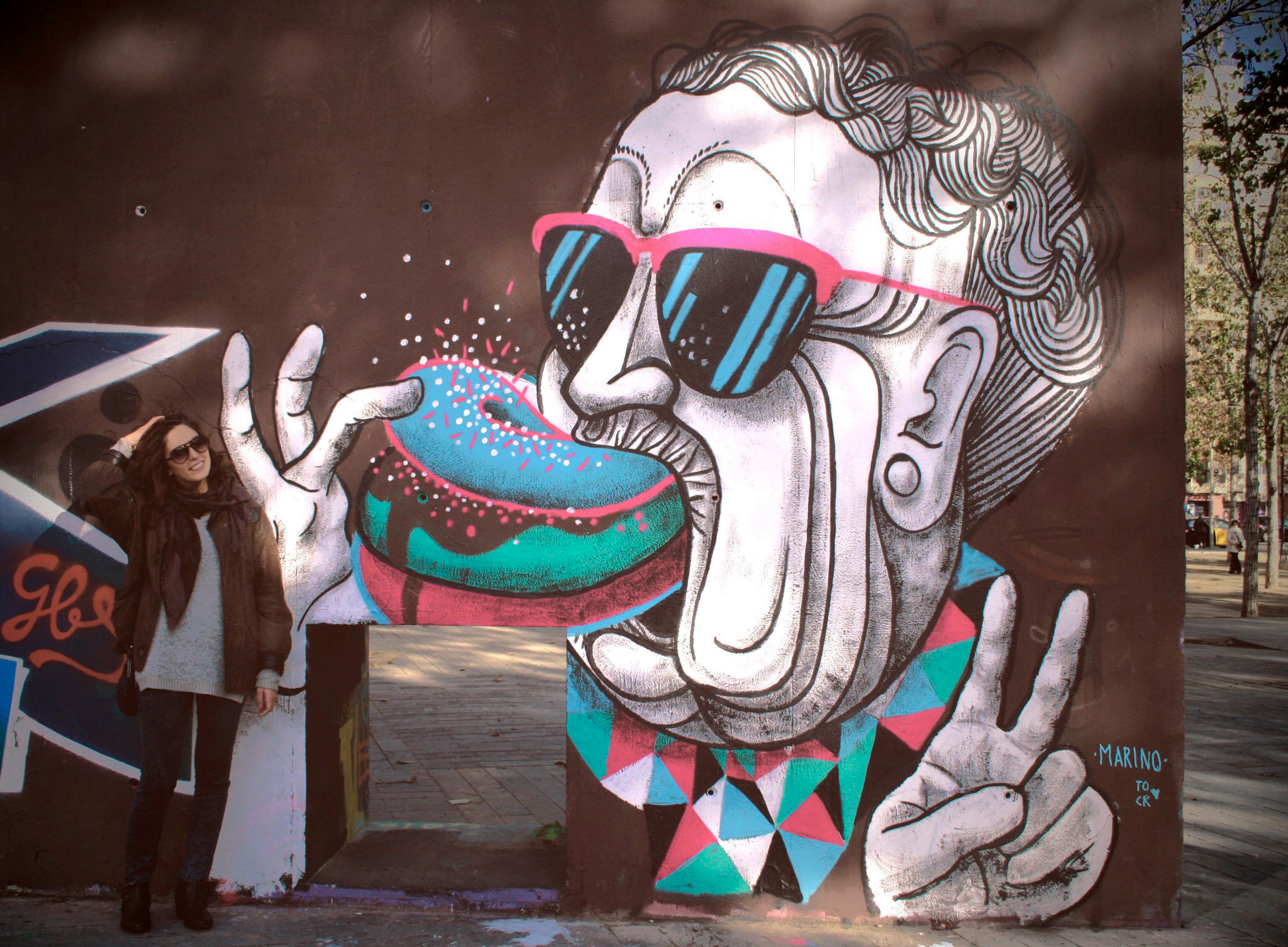 Mural painted at 3 Xemeneies park, Barcelona 2014