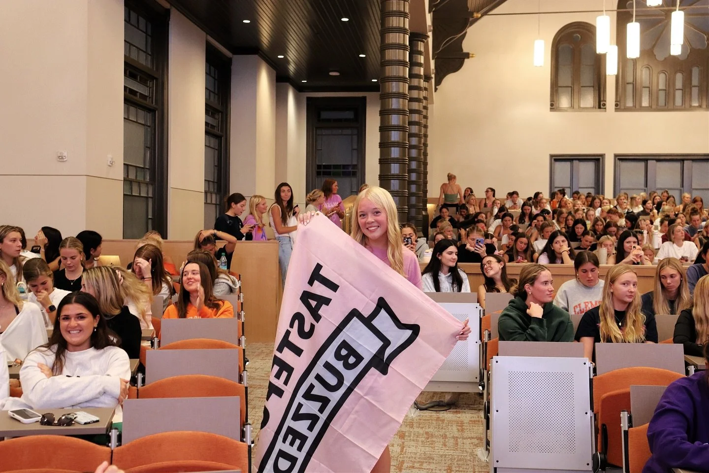 Thank you @tastefullybuzzed 🧡

On October 16th, Clemson Panhellenic welcomed Melanie Farrell from Tastefully Buzzed for an engaging and refreshing conversation about alcohol safety.

Tastefully Buzzed&rsquo;s mission is to empower women to value mea