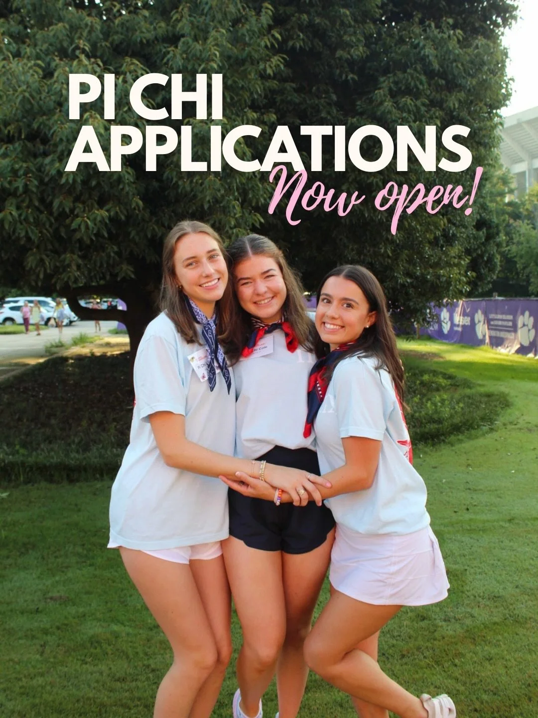 Pi Chi applications are now open!!! 🤸&zwj;♀️🍭🌈🫧

Don&rsquo;t miss out on the opportunity to serve as a recruitment counselor for 2026 primary recruitment!! Apply now through January 26th with the link in our bio or on the Panhellenic website!