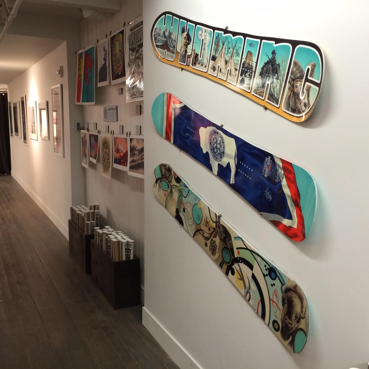  Display inside the Asymbol art gallery in Jackson Hole, WY 