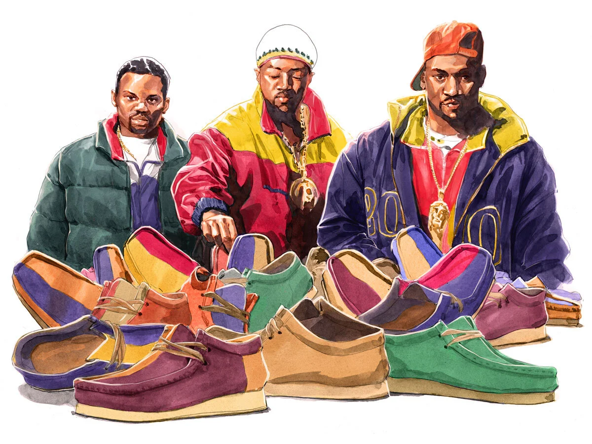 wu tang wearing wallabees