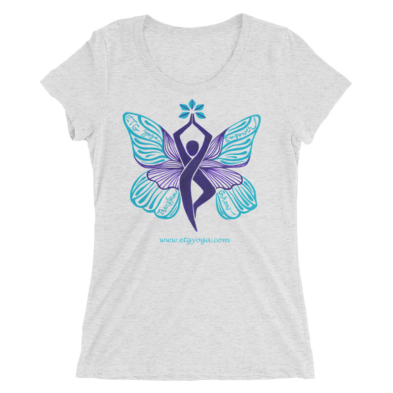 ETG Butterfly T-Shirt - White Fleck Triblend (S,M,L,XL) - $26 (2XL) - $28