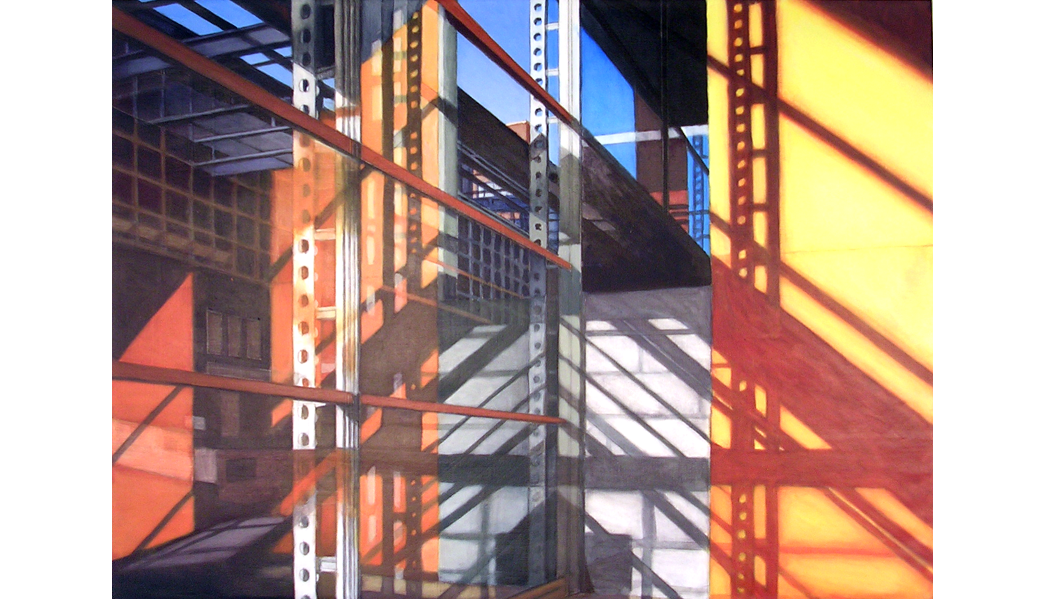 Study for Shadows & Reflections 1 , 2009, Acrylic on linen, 22 x 30”