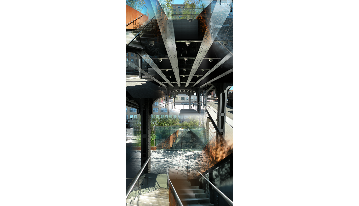   High Line Six (Gansevoort) , 2010, Digital C print, 26 x 50” 