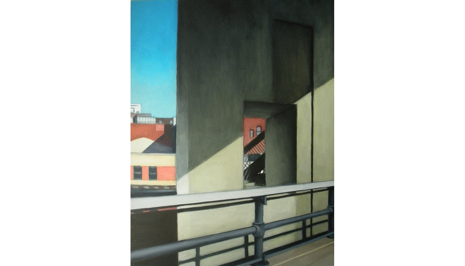   High Line View Two,  2010, Acrylic on board, 16 x 20” 