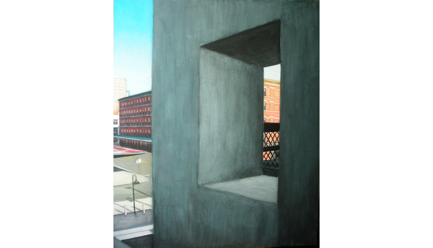 High Line View One, 2010, Acrylic on board, 16 x 20”