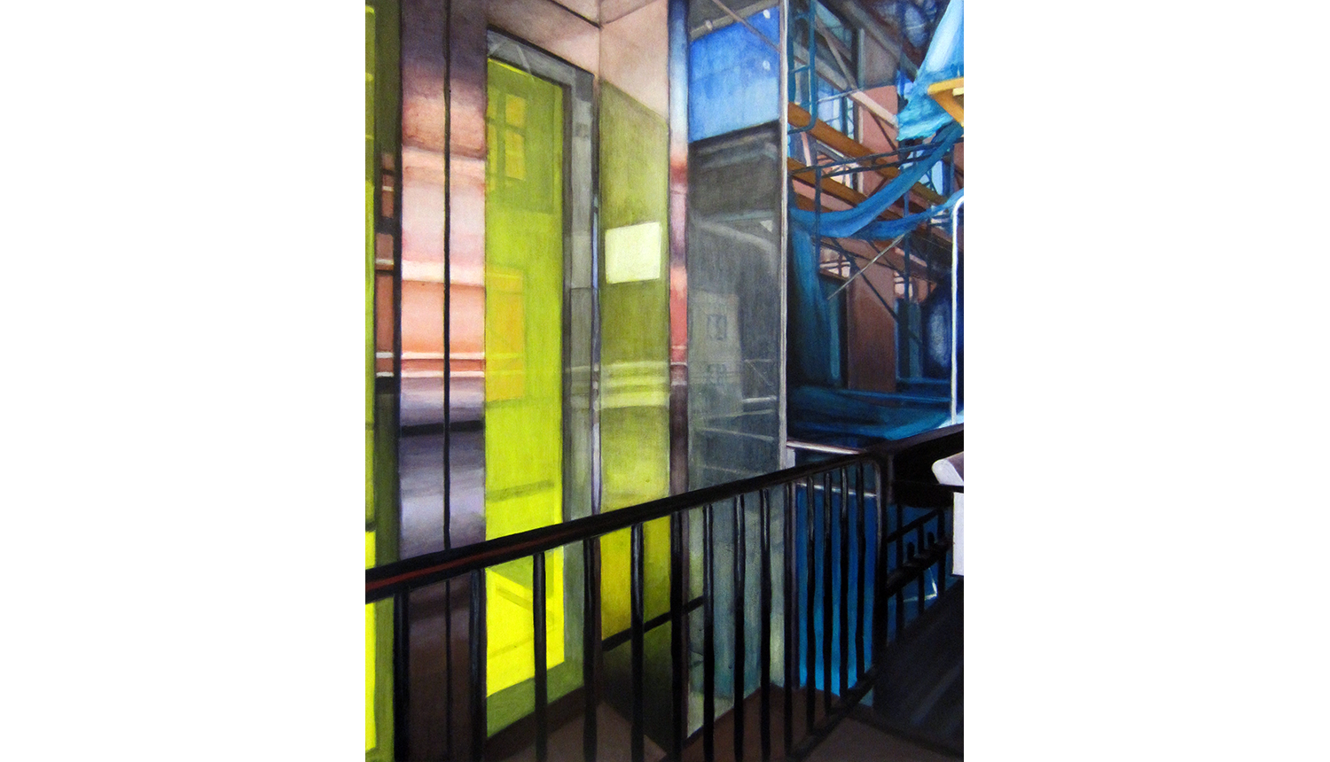   High Line (View Six) , 2012, Acrylic on board, 18 x 24” 