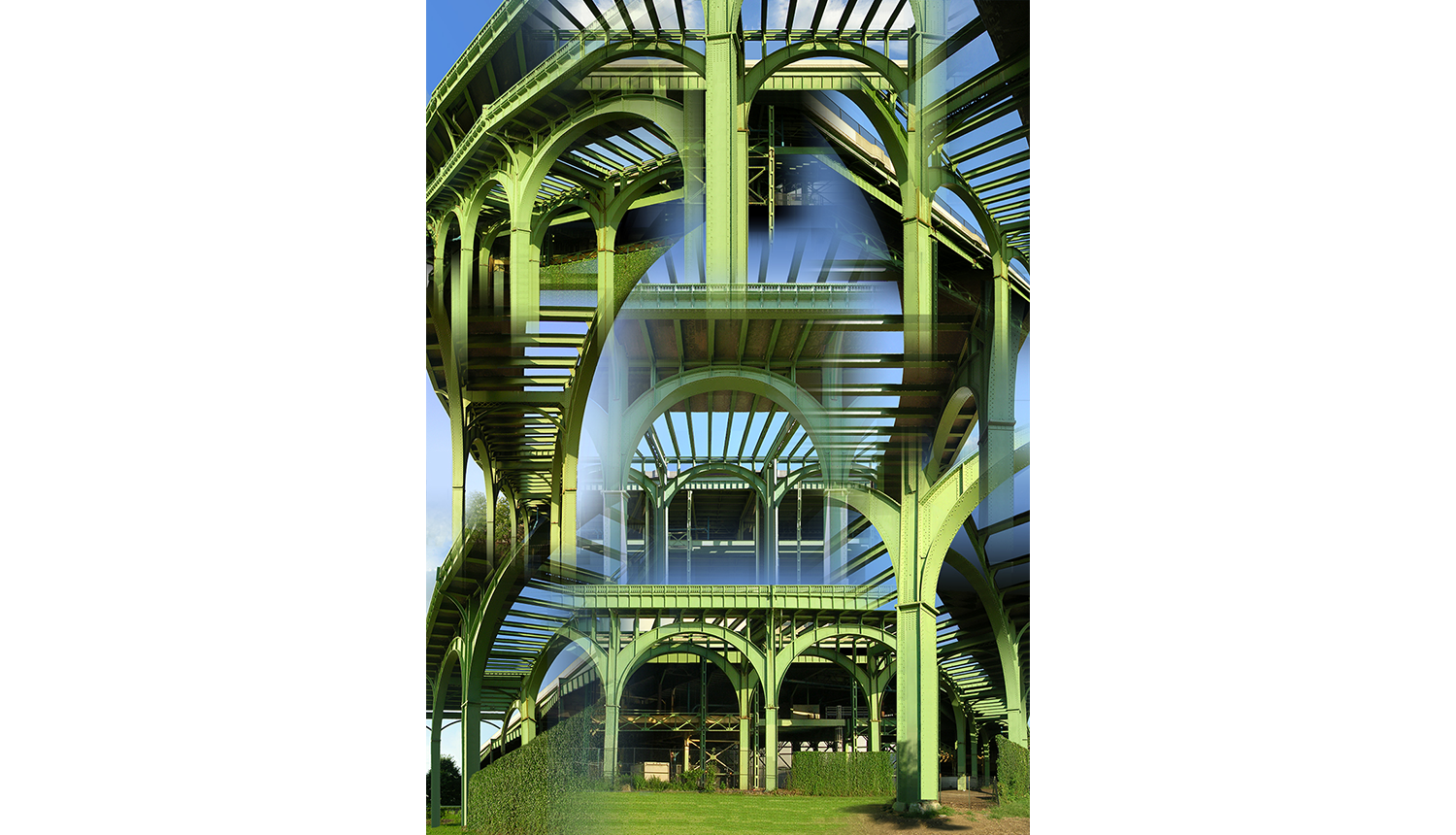 Green Arches, 2014, Digital print on paper, 40 x 55”