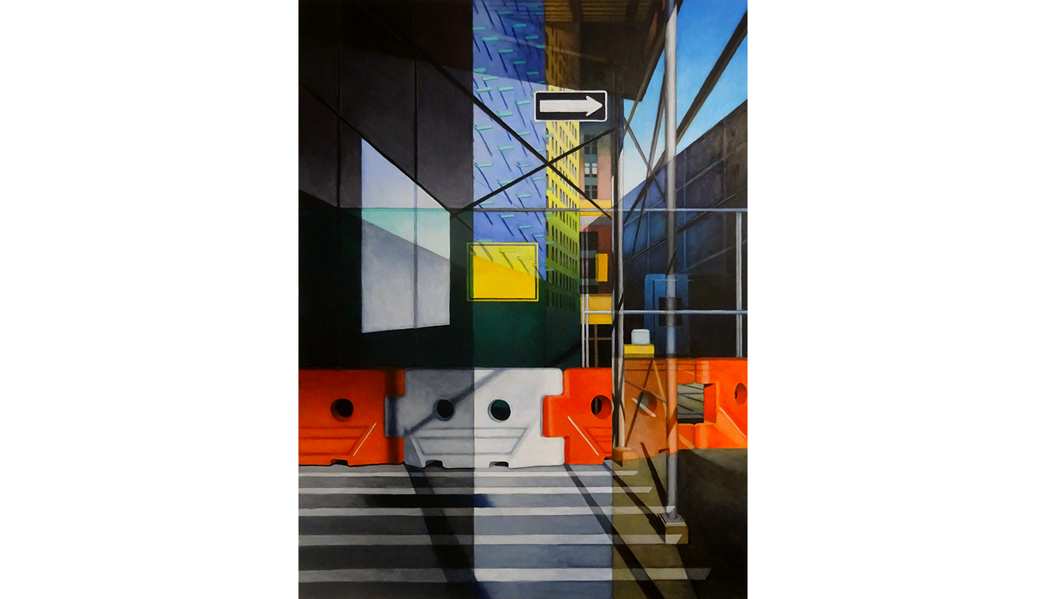 Houston Street , 2017, Acrylic on board, 30 x 40”