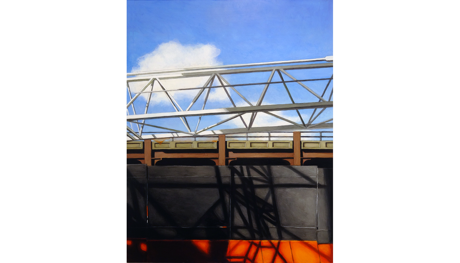   Hudson Yards 2, 2015, Acrylic on board, 18 x 24”  