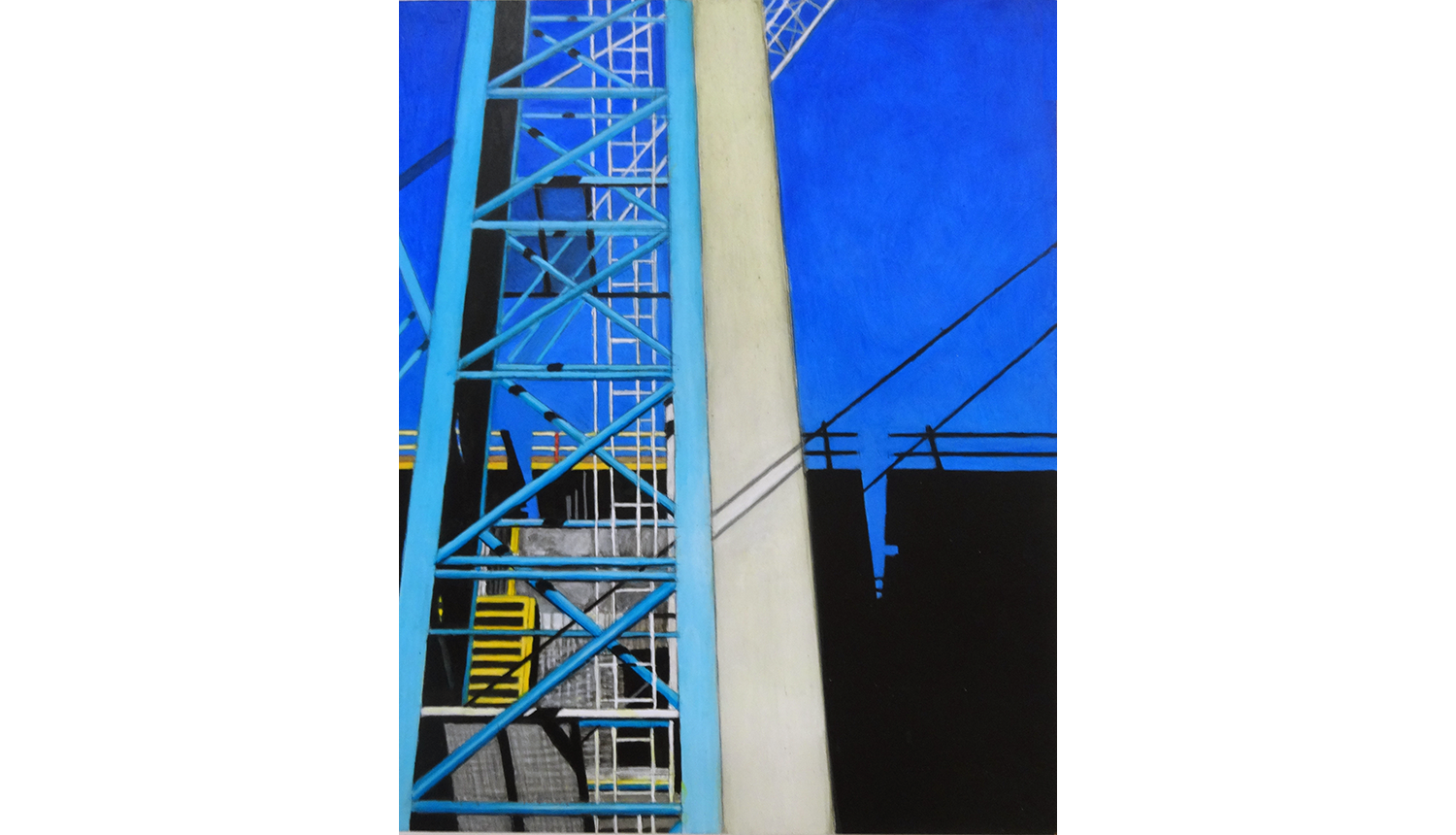   Hudson Yards 3, 2014, Acrylic on board, 11 x 14”  