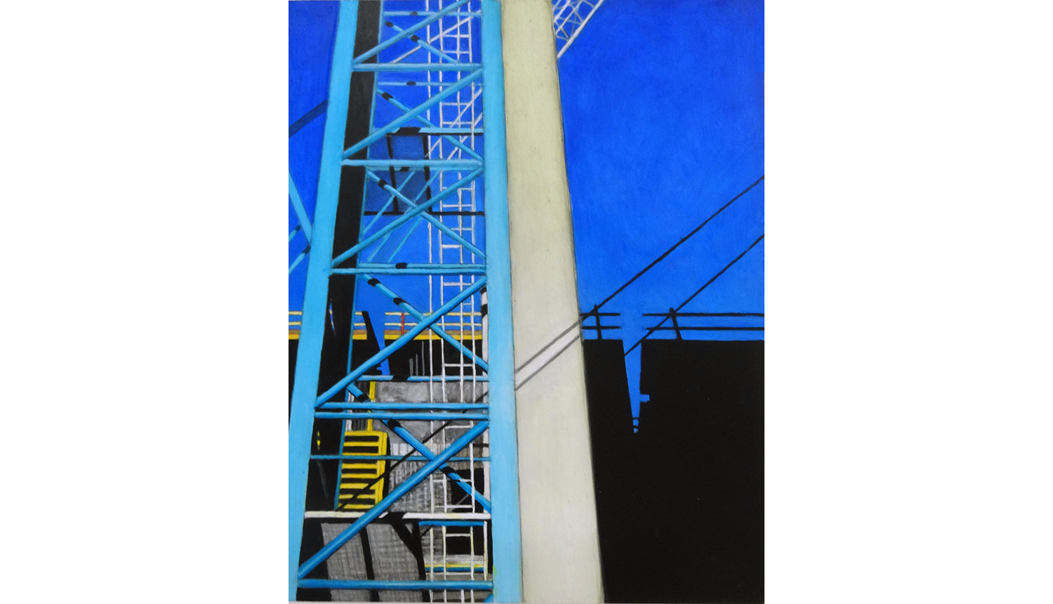 Hudson Yards 3, 2014, Acrylic on board, 11 x 14”