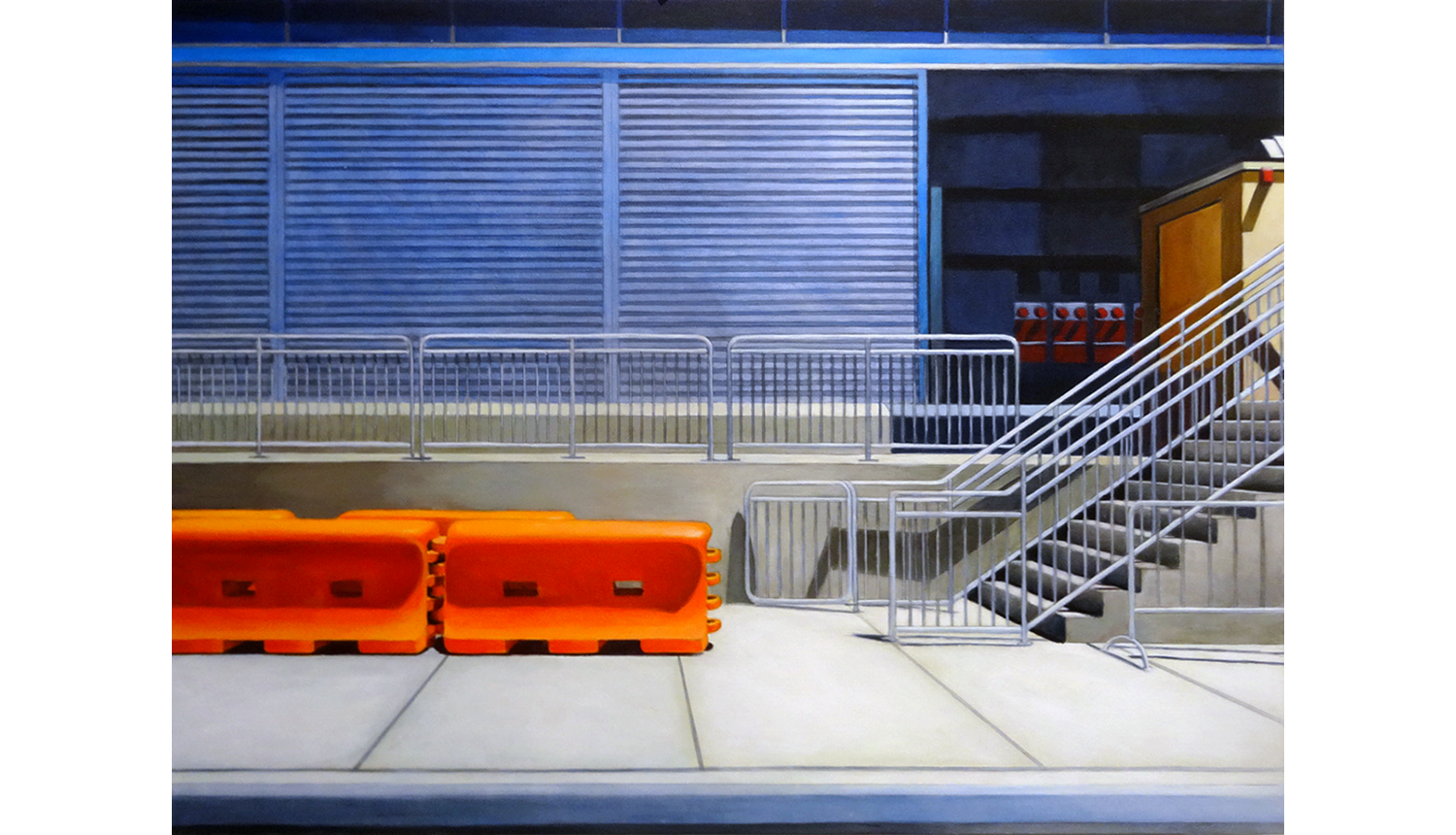 Hudson Yards 6, 2015, Acrylic on canvas, 30 x 40”