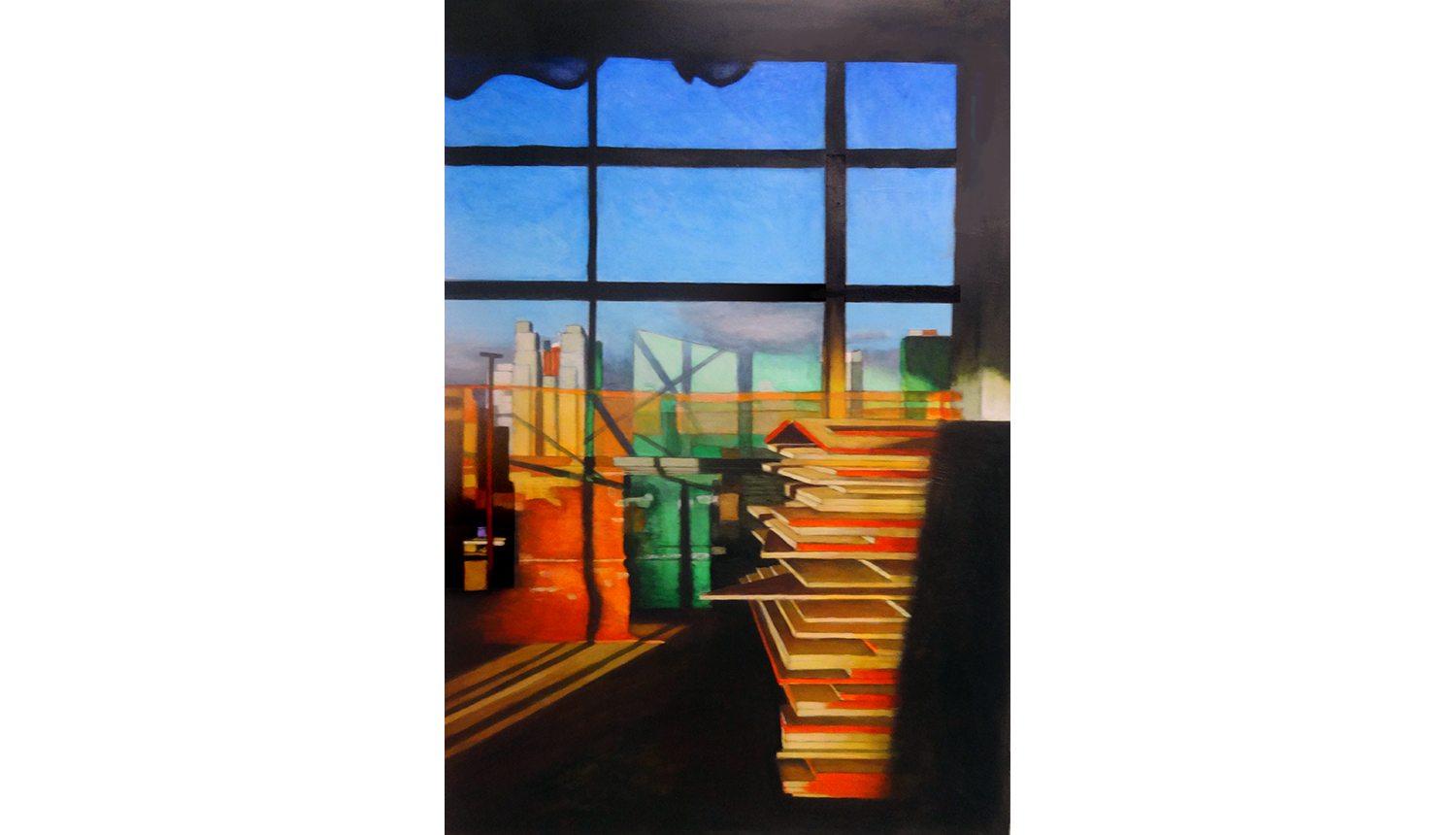   Hudson Yards 11,  2015, Acrylic on paper, 18 x 27” 