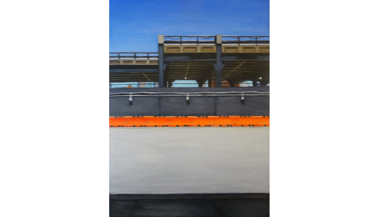   Orange 1, 2013,  Acrylic on board, 12 x 16” 