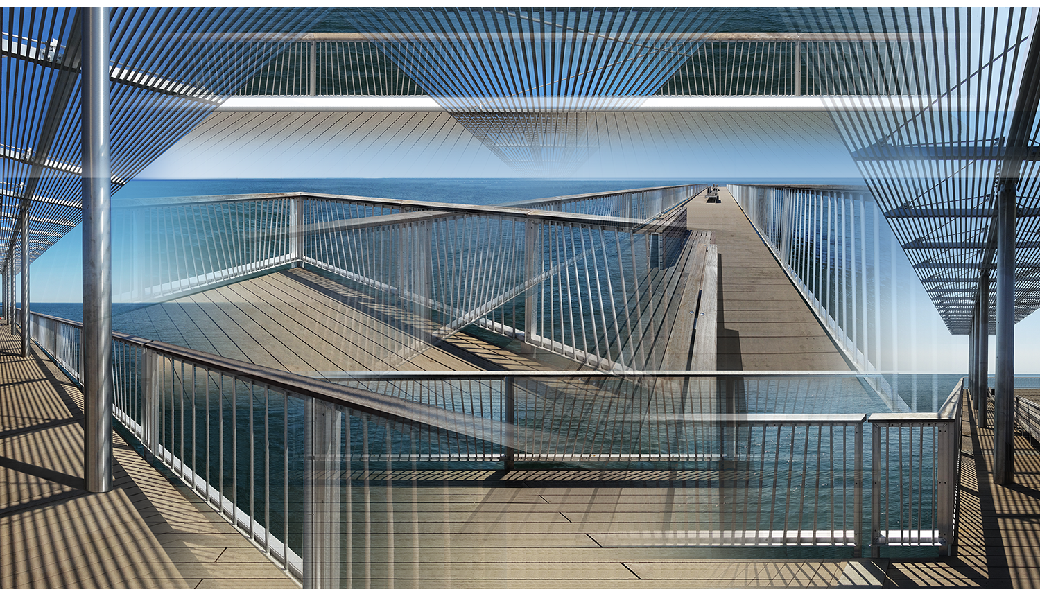 New Pier , 2014, Digital print on paper, 50 x 28”