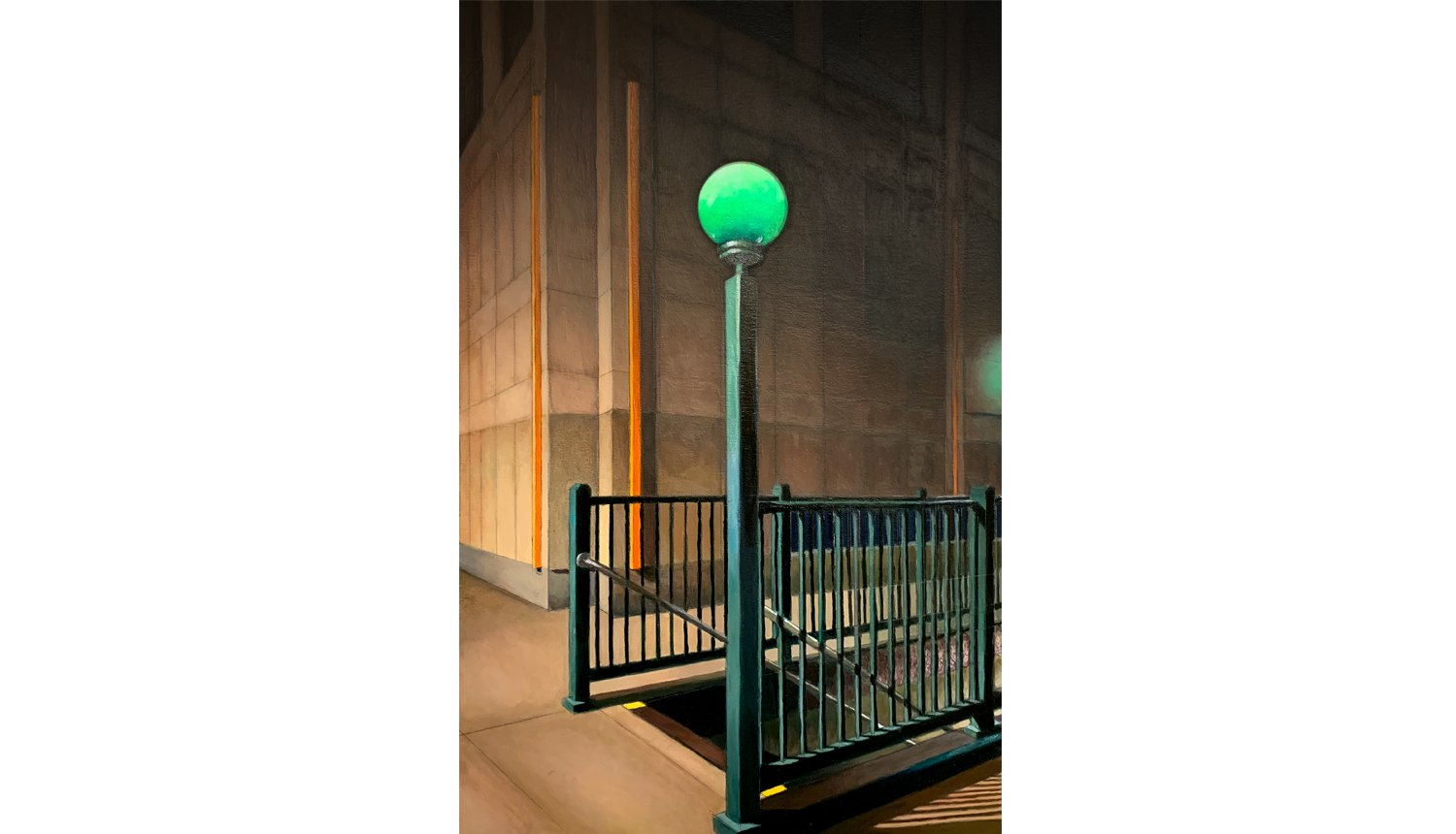 Night Light , 2019 Acrylic on board, 12 x 16”