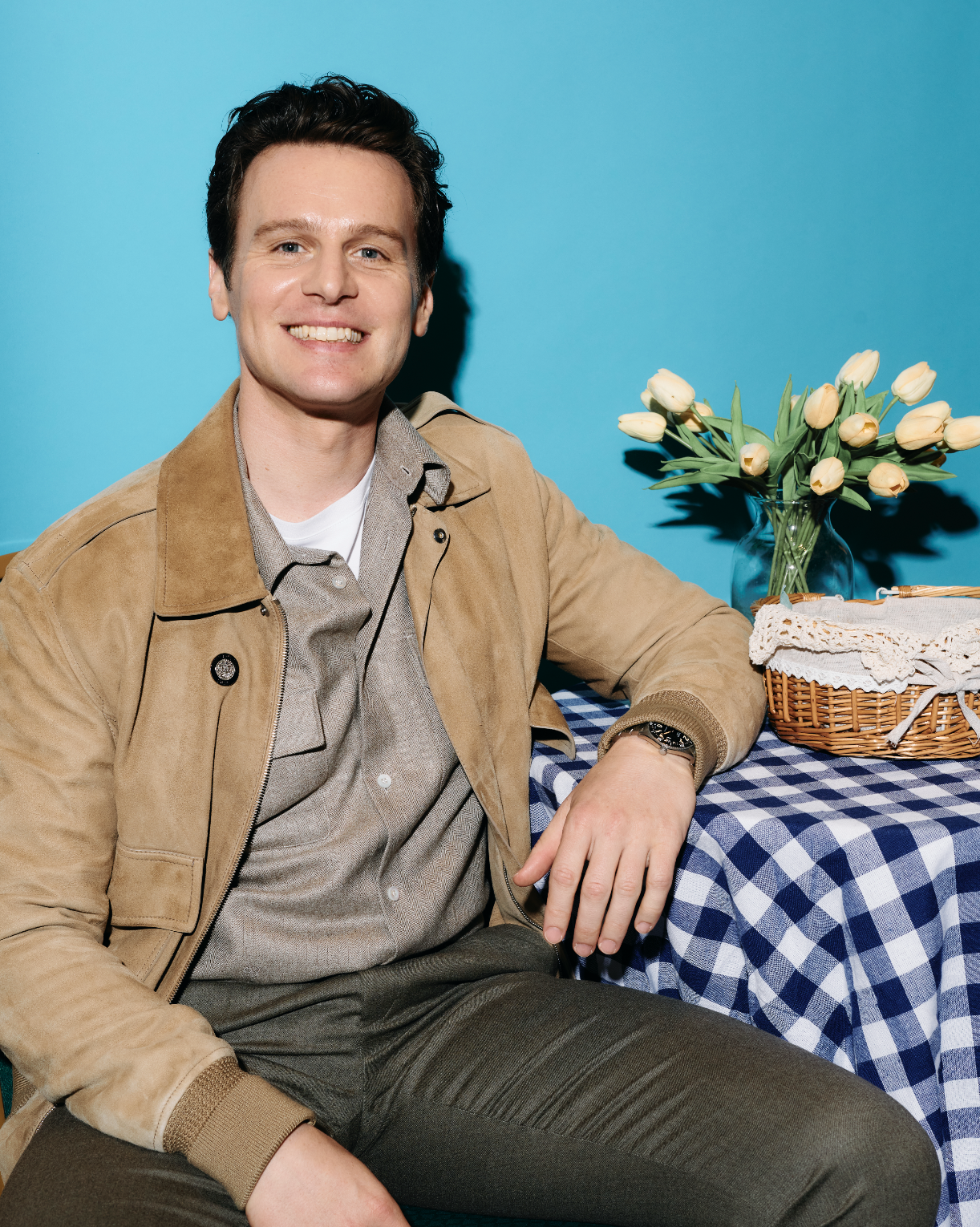 Jonathan Groff at Tony Awards Meet the Nominees 2025
