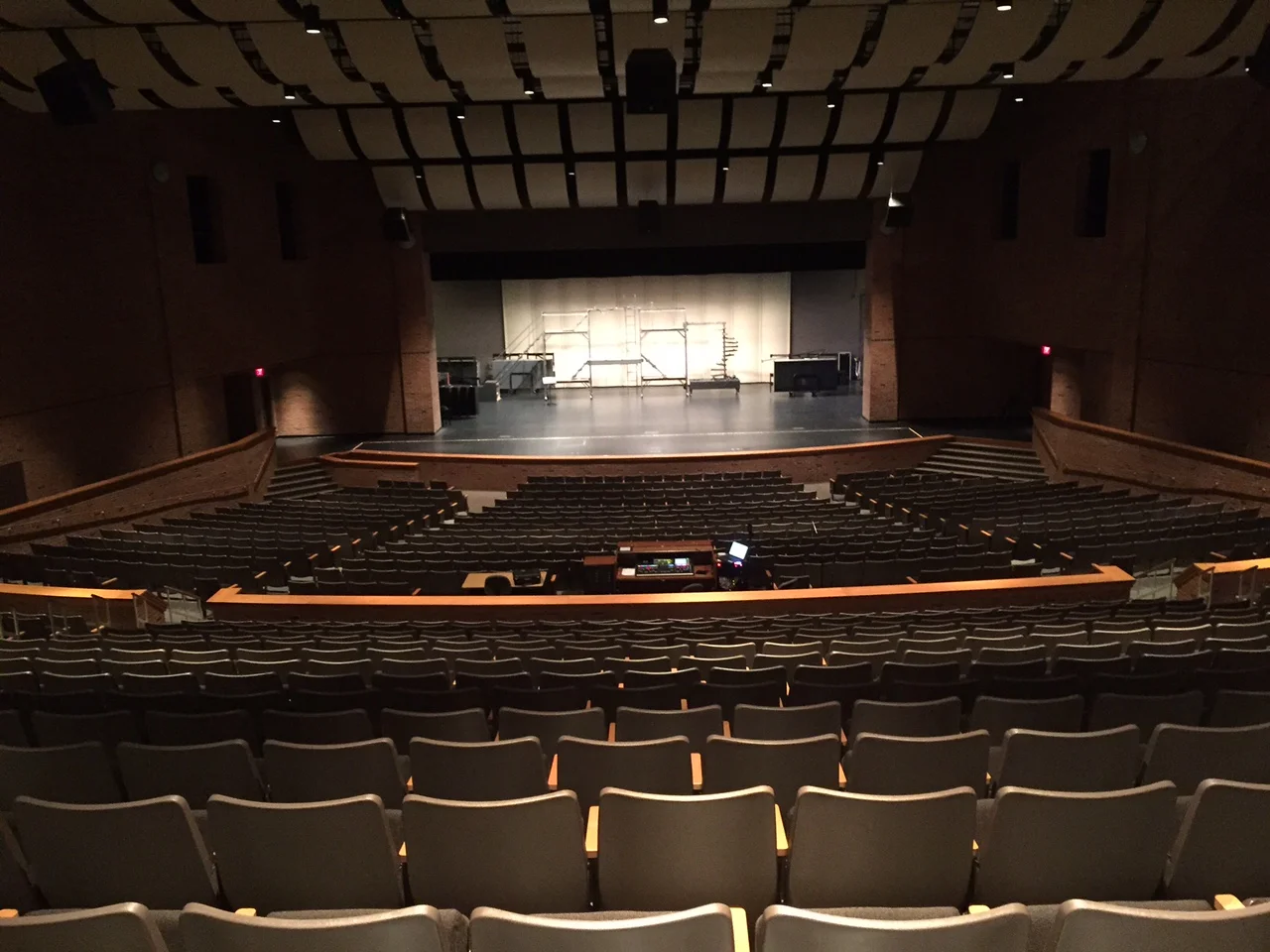 Custom sound system installation at Zionsville Performing Arts Center in Zionsville, Indiana