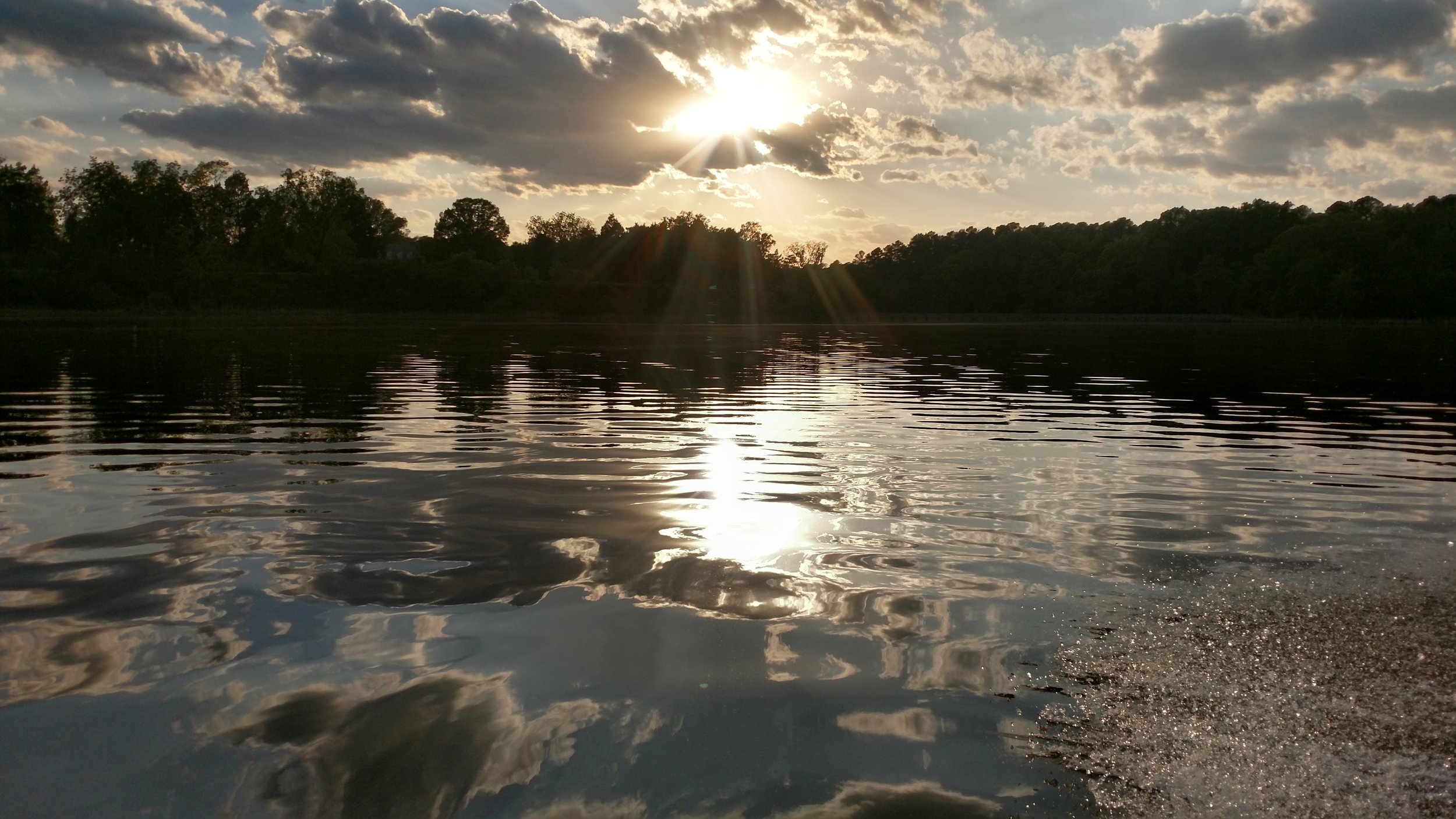 Sunset over Pope's Creek (can you tell we like sunsets?)