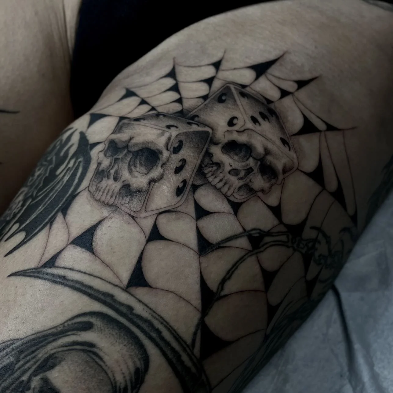 From my flash done in LA- Thank you to my clients out here and @strangelove.la for the hospitality🤍

Booking January @redemptiontattoo