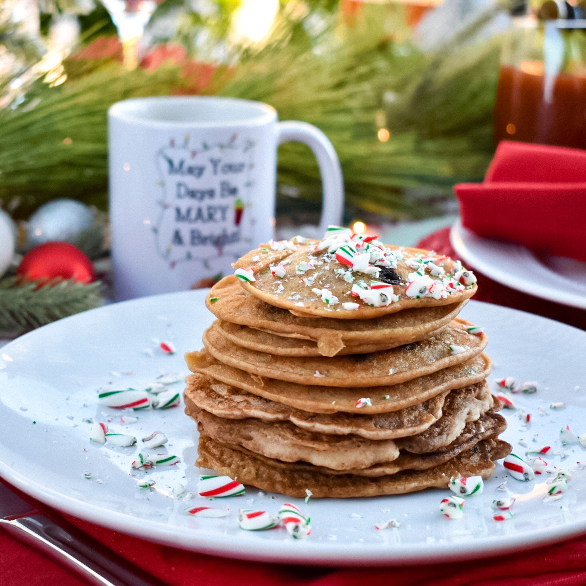 easy chocolate chip peppermint pancakes recipe bloody mary obsessed holiday recipes.jpg