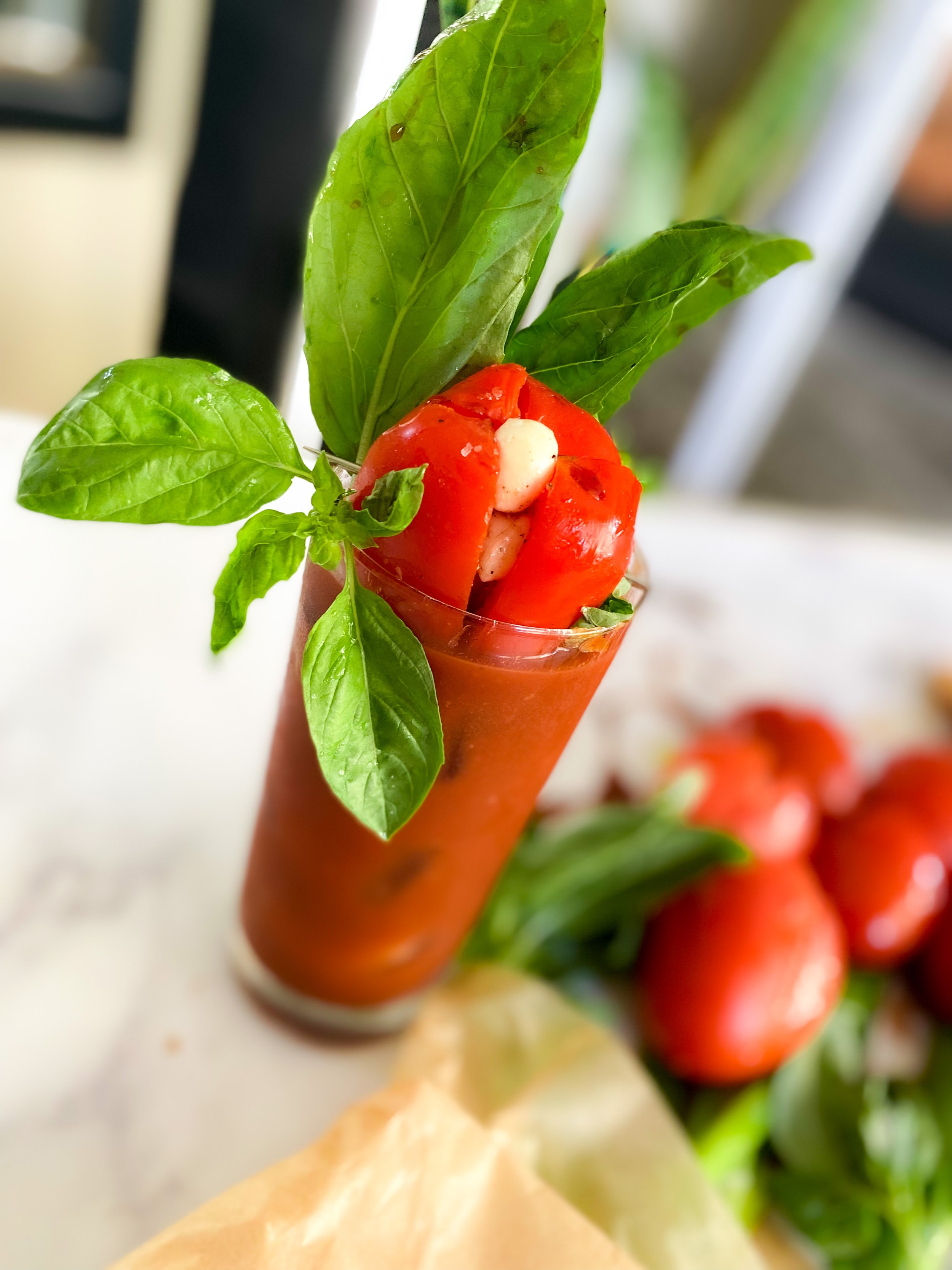 Image of Basil and tomatoes bouquet