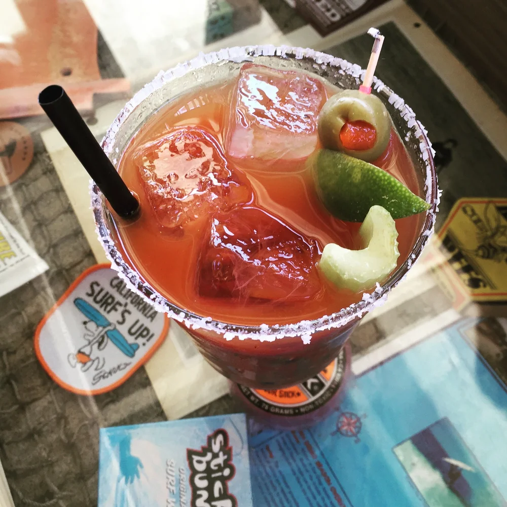  a classic bloody mary at a restaurant 