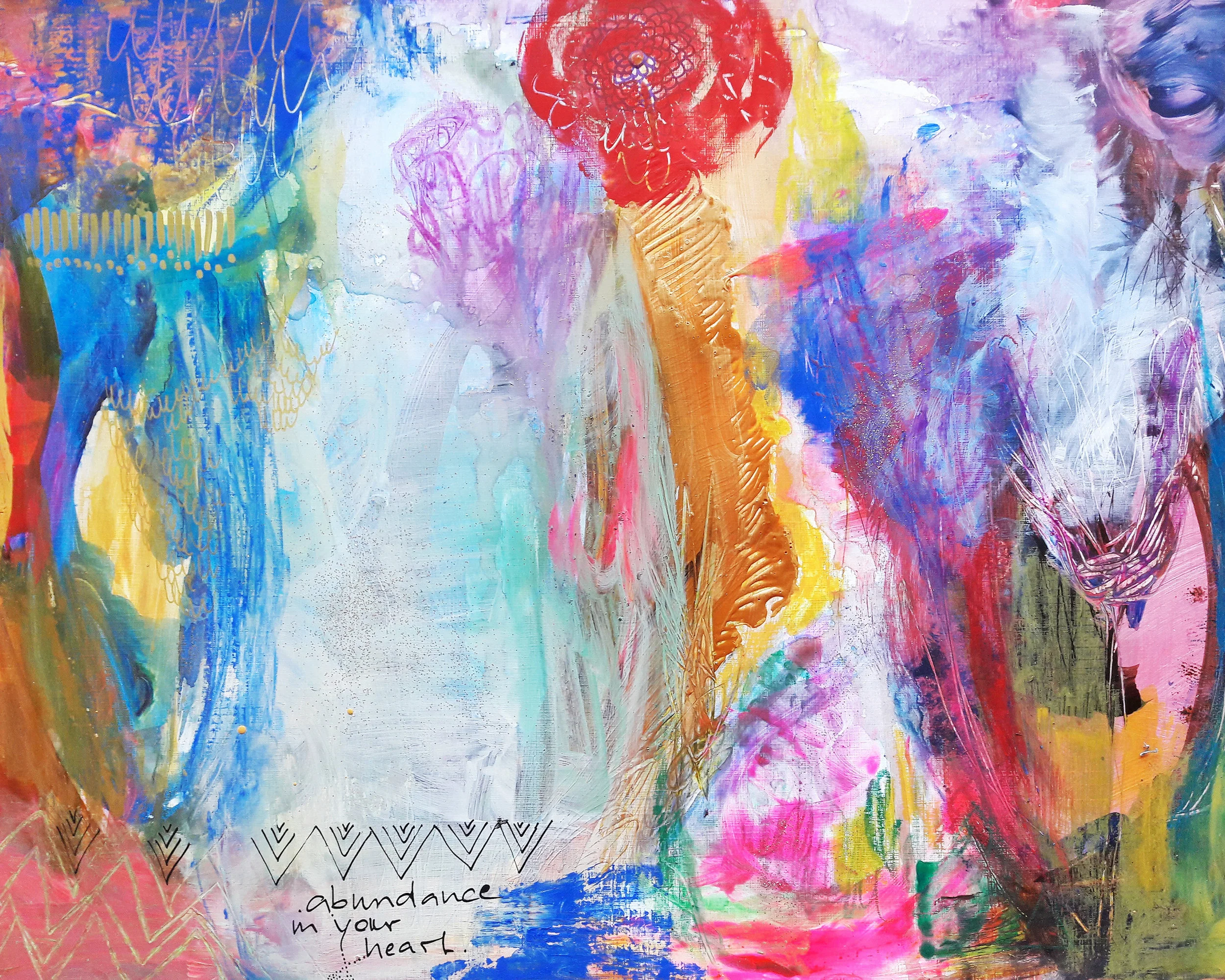 Demo painting for the Free Training Group in Fall 2018 © Verena Fay