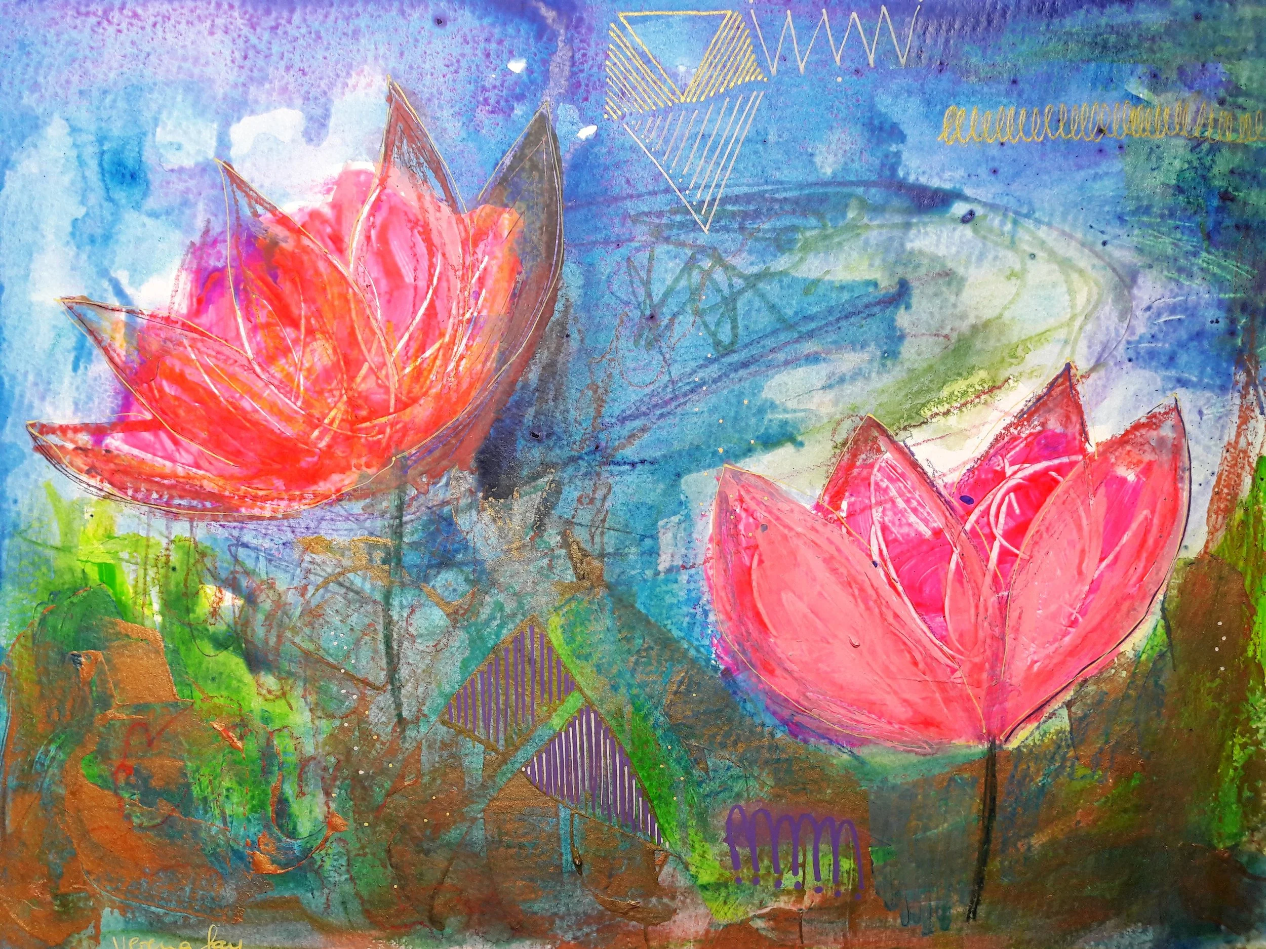 WATERLOVE Acrylic on Paper 360g/m2 24 x 32 cm | 9.4 x 12.5 in