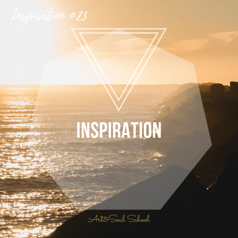 INSPIRATION It comes to you in the morning, it arrives at you in the evening. Inspiration is a constant. You are the one that has to open the channels to take in what is already around you, to select what you want to use and what you can translate into your language. Inspiration is like chi, like energy surrounding you like a blanket. It just is there. Train your ears, your eyes and your 7 senses to make the most of it visible. This will be an art of itself.