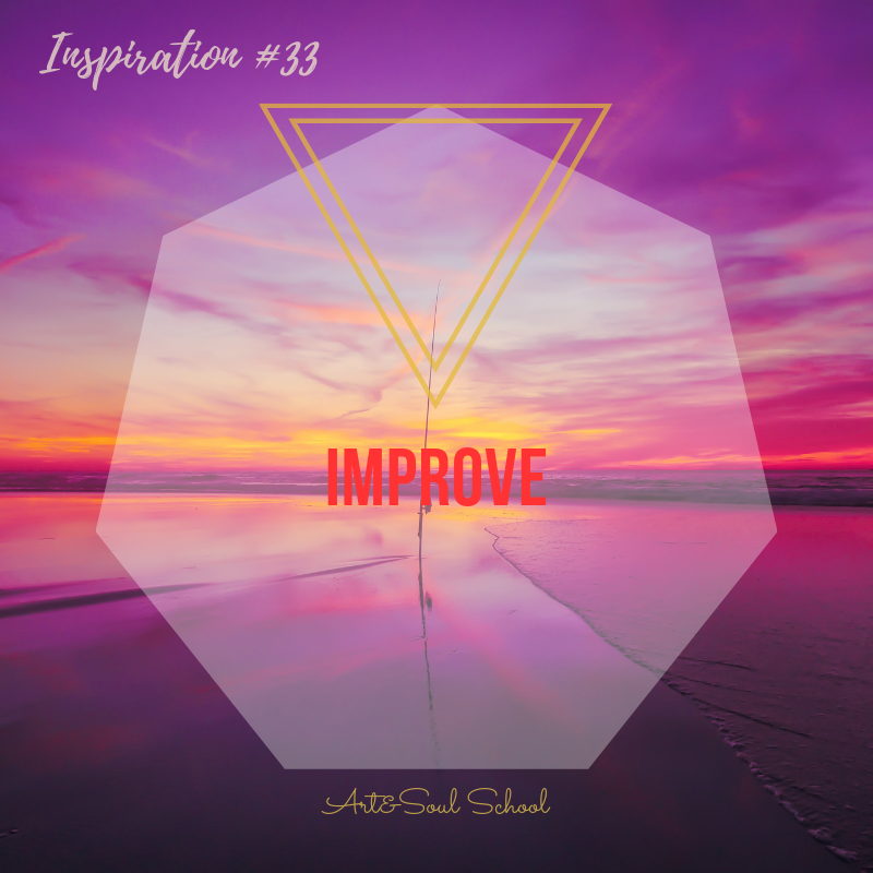 IMPROVE Giving your best is an improvement on its own. You were thinking that you have to do more and do things better, but what happens through life is that you improve by just being there and breathing. All is happening the way it should and no struggle and hustle will lead you to quicker or better results. All you need is staying true to yourself and act from this place. So this is the natural will of life to circle back to the origin and resolve things from there.