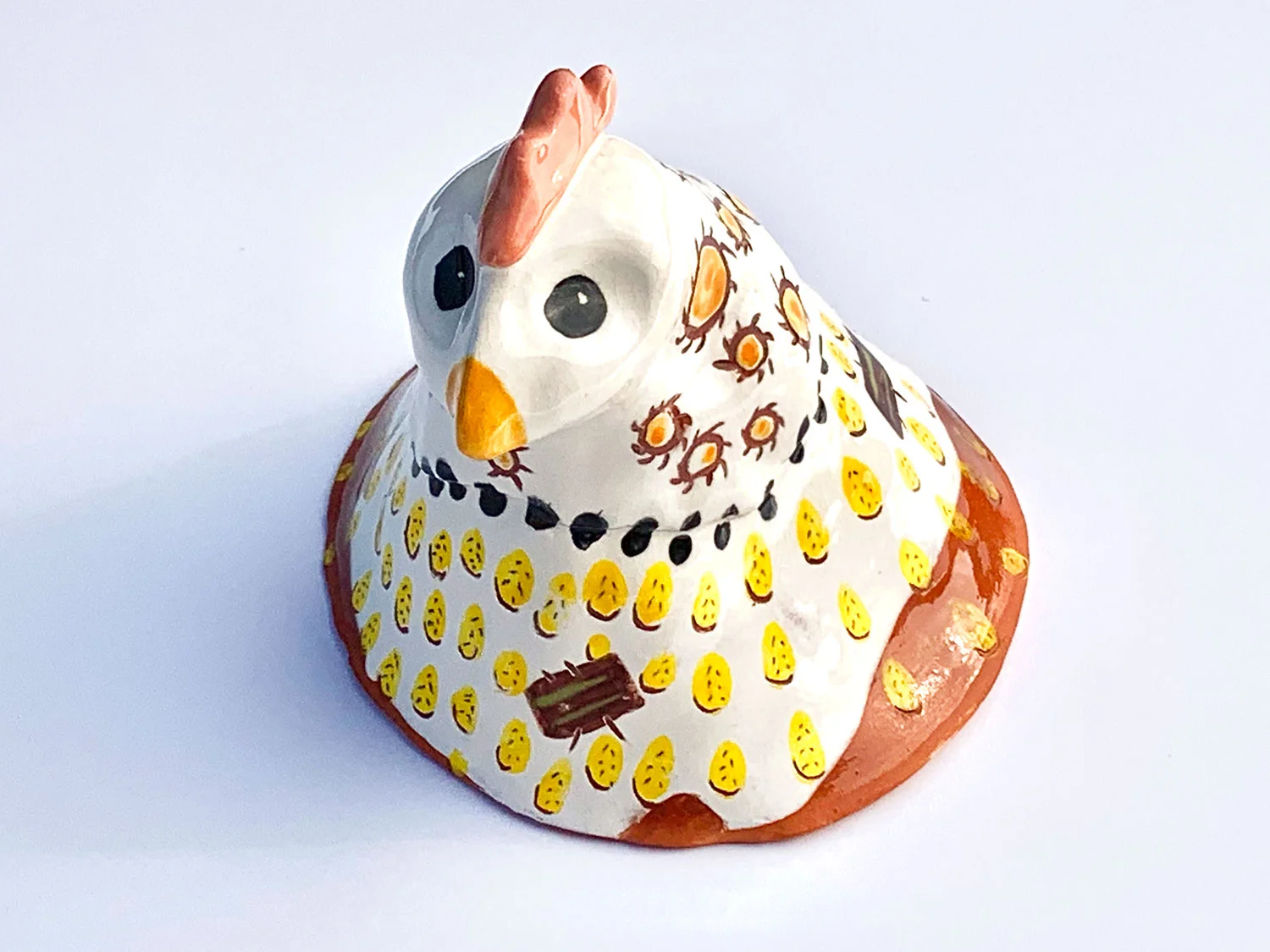 Dot the Chicken - Rebecca Gerendasy Clay - Art