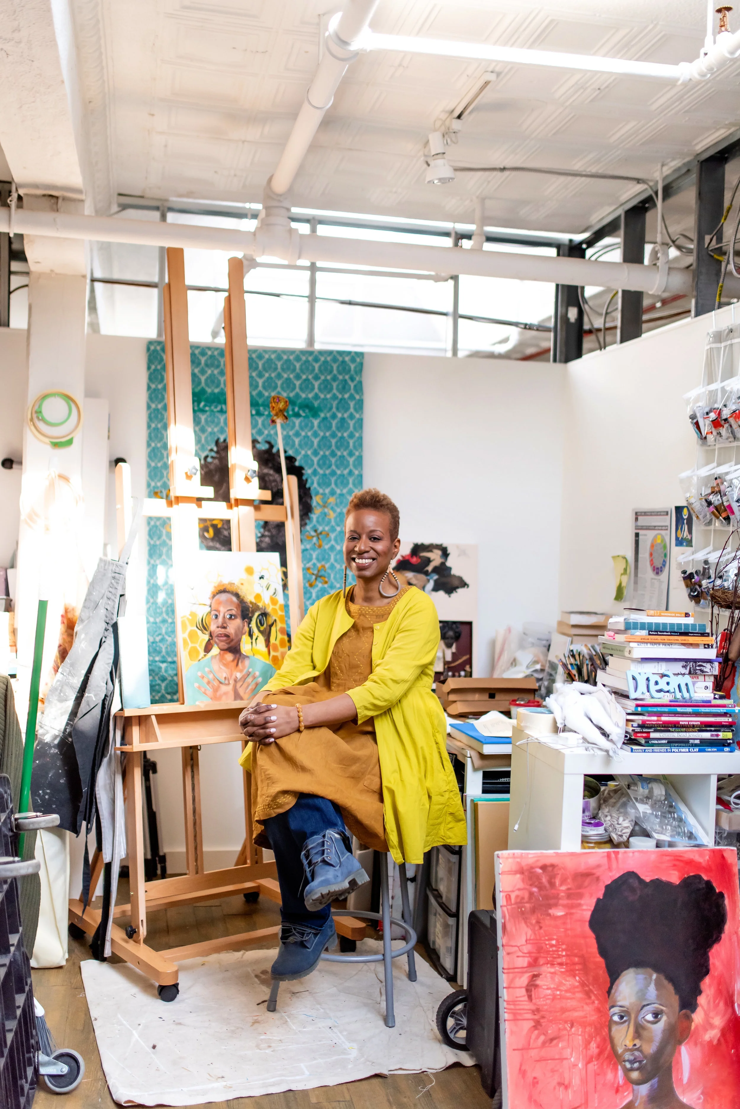@GraysonStudios in her Studio. Photo credit: @dfinney.