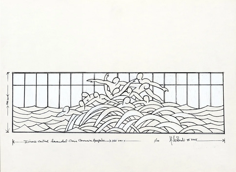 Central design: Corcuera house railing