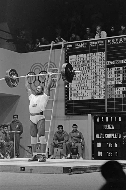 Louis Martin, British weightlifter in the Olympic Games.
