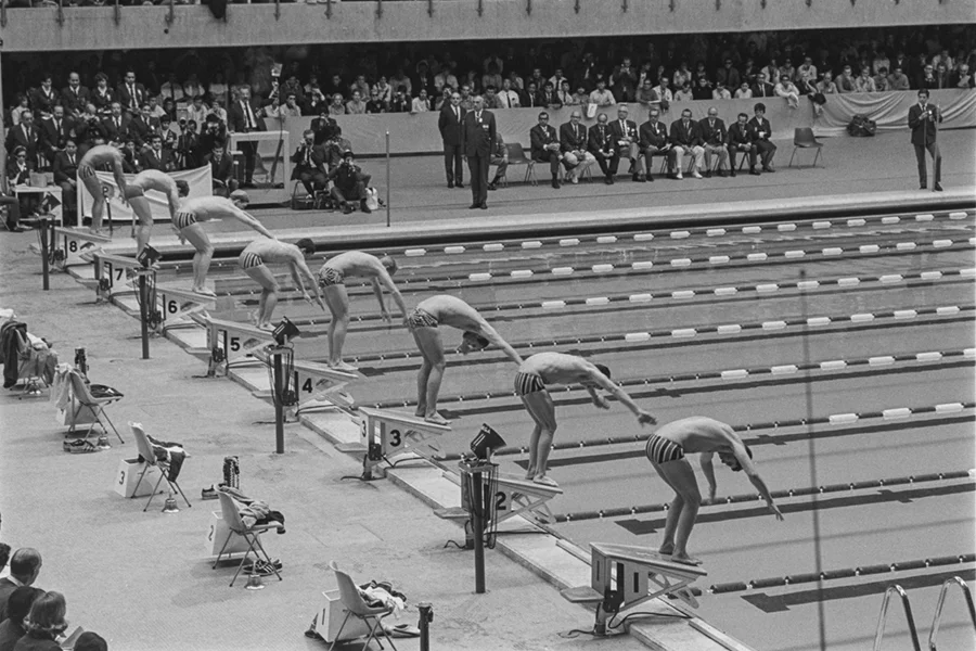 Swiming competition at the Olympics